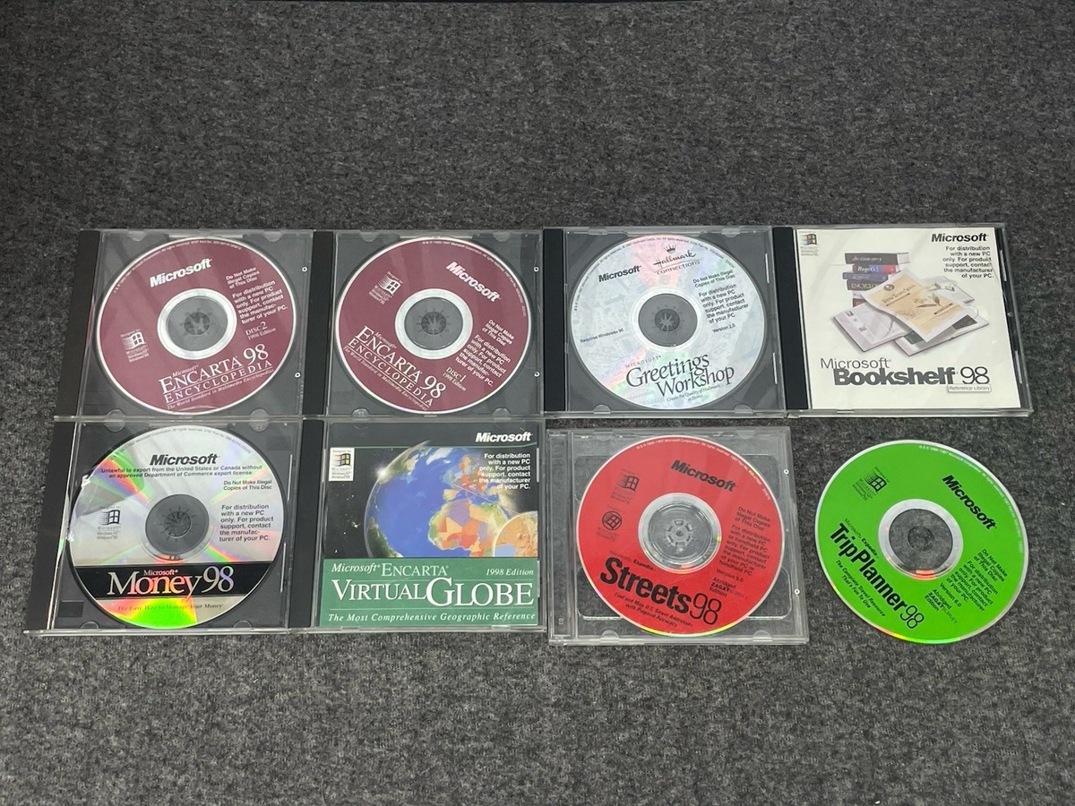 Vintage PC Lot of 7 Windows Software, CD-ROM Windows 95/98/XP | eBay