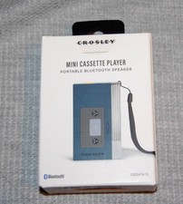 NEW Crosley Mini Cassette Player Portable Bluetooth Speaker blue CR3047A -TL