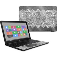 MightySkins Glossy Glitter Skin for HP 15t Laptop 15.6" 2017 - Floral Lace  P