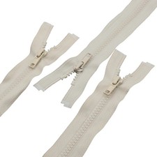 3PCS 5 30 Inch Beige Separating Jacket Zippers for Sewing Coats and ,Molded ...