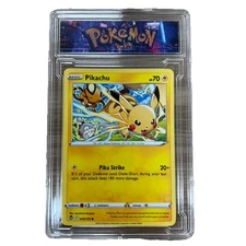 Pikachu 049/195 Swsh12: Sword & Shield - Silver Tempest Regular Slab EUC