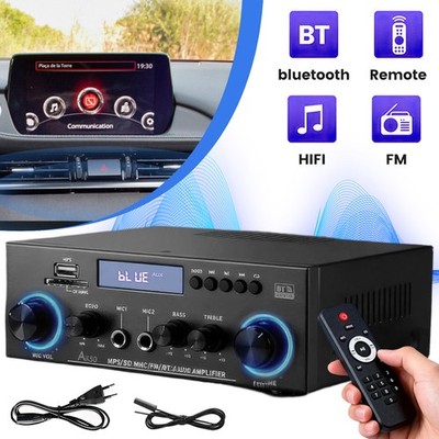800W Verstärker Stereo Amplifier HIFI Digital Bluetooth FM USB Vollverstärker