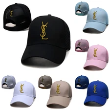New Saint Laurent Unisex Adjustable Mesh Casual Baseball Cap Golf Hat -Free Tax