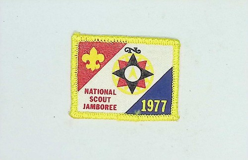 National Jamboree 1977 BSA Patch Fleur-de-lis Embroidered Woven Sewn Condition