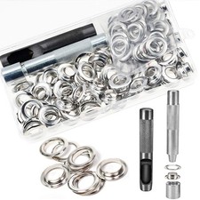 Grommet Kit,Grommets 1/2 inch Heavy Duty Metal Eyelets Kit for Fabric Curtain...