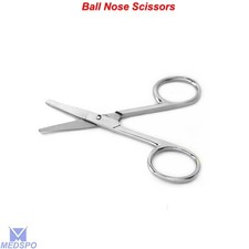 Mustache  Nose Ear Hair Remover Safety Trimmer Scissors Ball Tip Men's Grooming