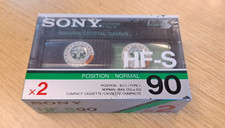 PACK DE 2 CASSETTES K7 AUDIO SONY HF-S 90 NEUF SOUS SCELLE