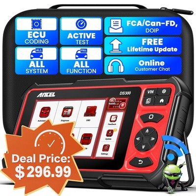 ANCEL DS300 Car Bluetooth OBD2 Scanner Bidirectional Auto Diagnostic Scan Tool