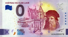 Banconota zero euro - 0 euro - Francia - Chateau du Clos Luce 2026-11 - Argento