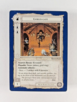 Goblin Gate - Middle Earth CCG card (1995 ICE MECCG Wizards Unlimited Site LotR