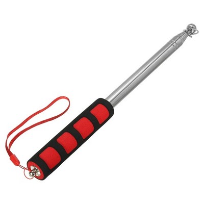 Telescopic Handheld Flagpoles 2M Sponge Handle Pole 9 Sections Red