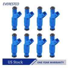 Set(8) 19lb 195cc Fuel Injectors For Chevy Ford Pontiac V8 LS1 LT1 5.0L 5.7L EV1
