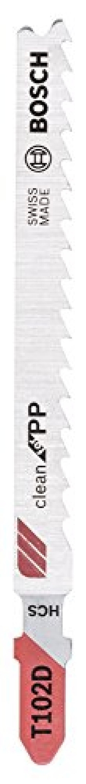 Bosch Professional 5x Lame per seghetto alternativo Expert T 102 D Clean for PP