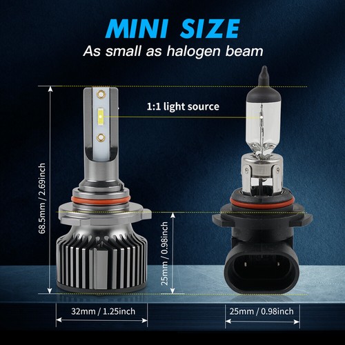 4x 9005 H11 LED Headlight Bulbs For Honda Pilot 2006-2019 High Low Beam Bright - Picture 8 of 12