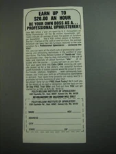 1989 Foley-Belsaw Institute Ad - Earn up to $20.00 an hour be your own boss