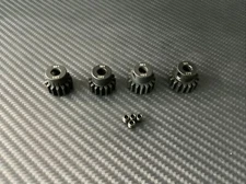 14T 15T 16T 17T M1 Steel RC Pinion Gear Set 5mm Bore M1.0 Fits Mod 1 Spur Gear