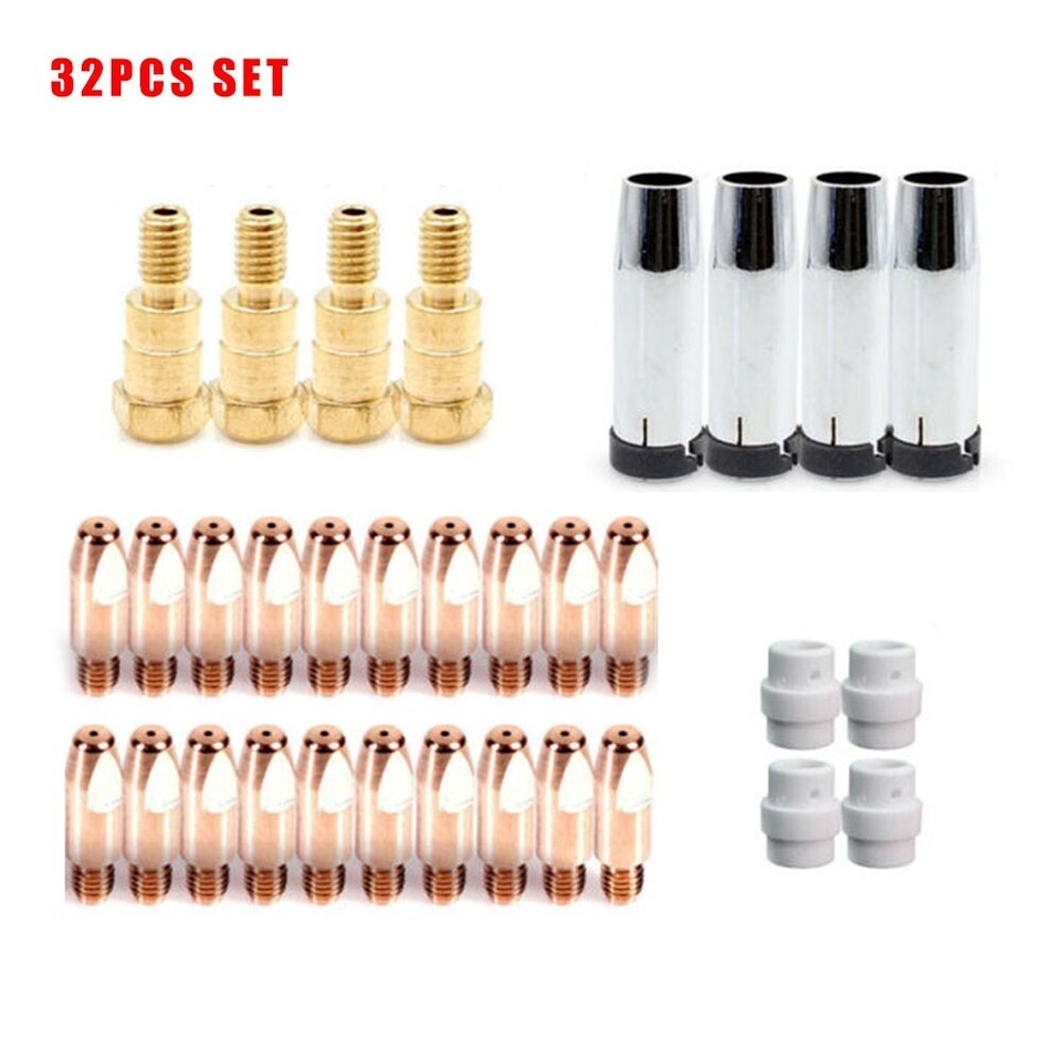 Binzele Torch Consumables Welding Accessories 32pcs Replacement