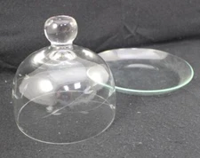 Princess House Crystal Heritage Round Covered Butter Dish