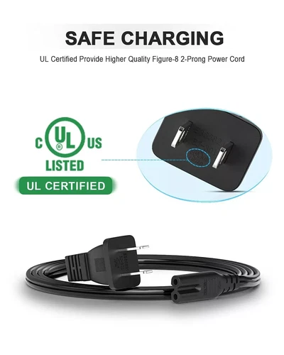 6 Fuß UL AC Netzkabel Kabel für SUNUV 48 W SUN5 professionelle LED UV Nagellampe LED - Bild 4 von 8