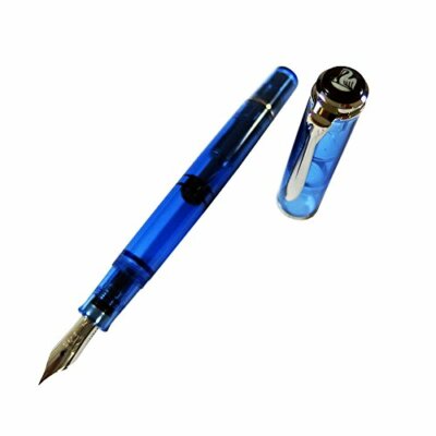Pelikan 万年筆 M205 M PELIKAN Fountain Pen Classic M205 Demonstrator Blue 125mm Office