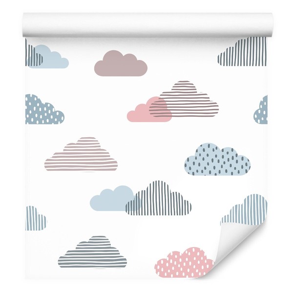 10M Vlies Tapeten Rollen Kinderzimmer Himmel Natur Wolken Geometrisch Xxl 1564-image