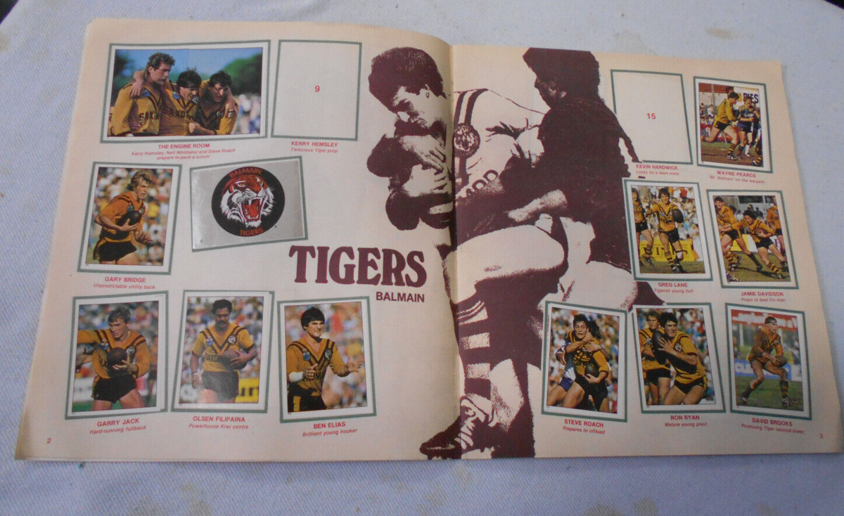 T89. PART SET(140 of 172) OF 1984 SCANLENS RUGBY LEAGUE STICKERS