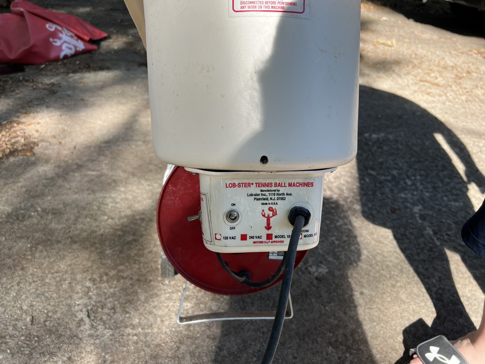 used tennis ball machine lobster eBay