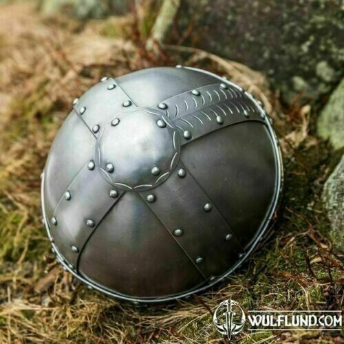 Mittelalterlicher Wikingerhelm Rüstung Stahl normannischer Ritterhelm ...