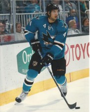 BRENDEN DILLON signed 8x10 photo SAN JOSE SHARKS b