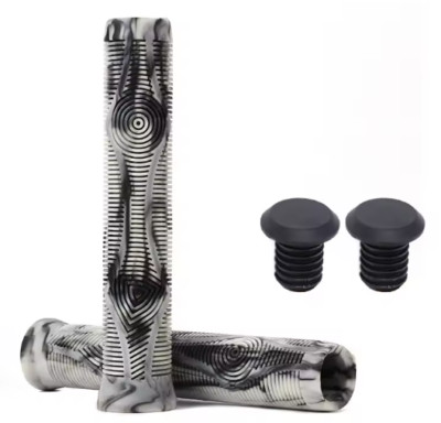 Slip On Griffe Ribbed Flangeless BMX MTB (ähnlich ODI Longnecks) weiß