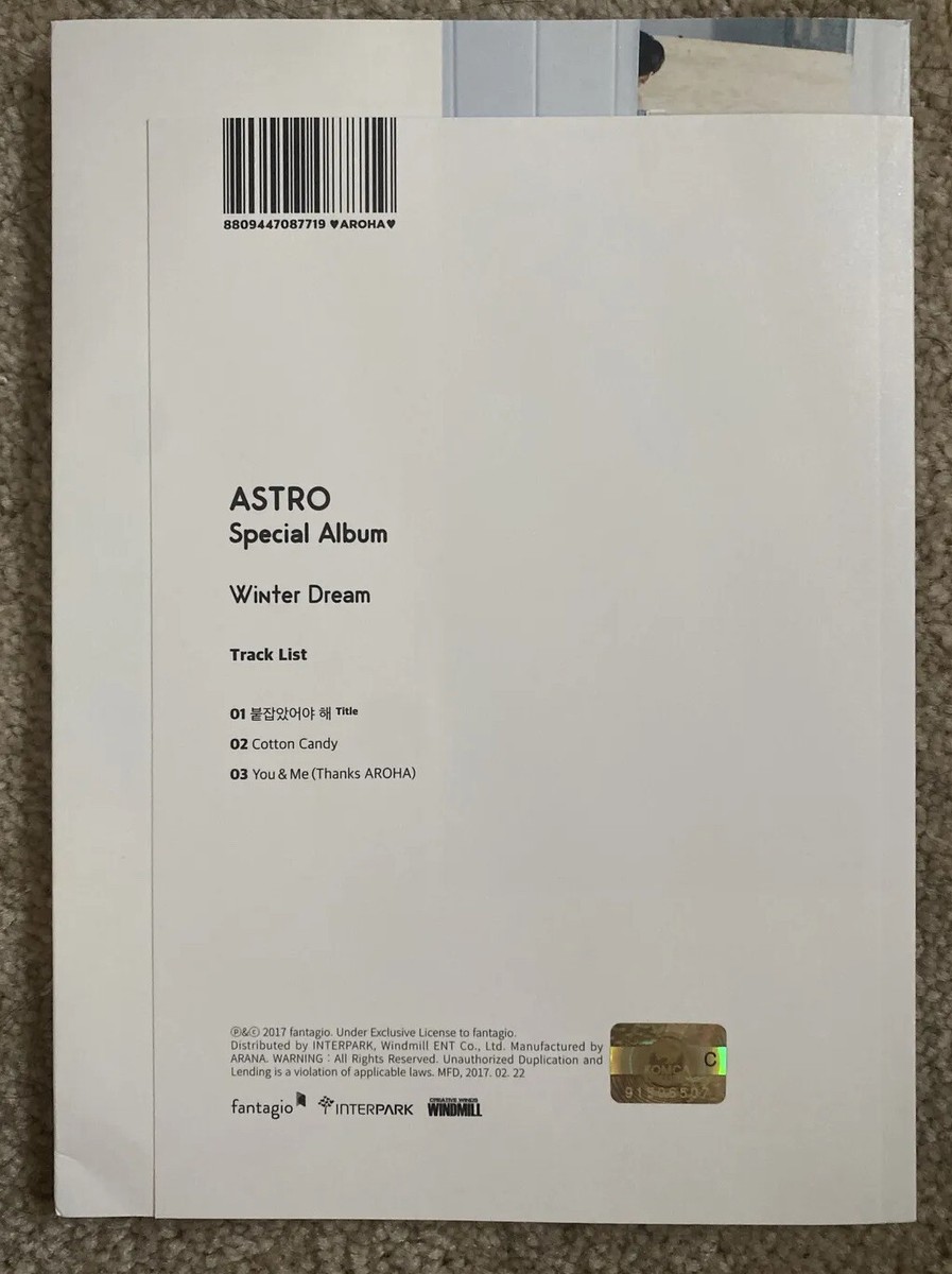 ASTRO サイン入り Winter Dream アルバム ASTRO SIGNED SPECIAL ALBUM 'WINTER DREAM'