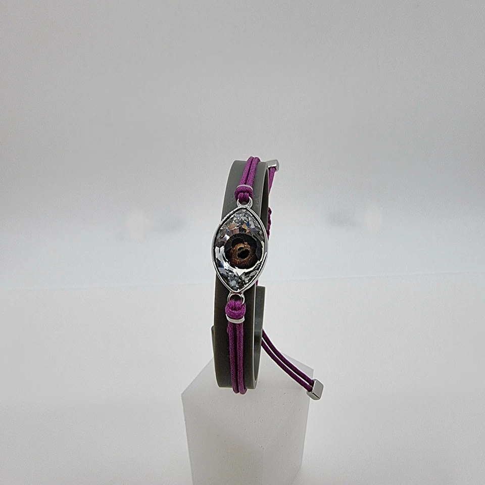 Swarovski Power Evil Eye Armband Auge Augenmotiv Nazar Boncuk Lila 5508534 - Bild 4 von 4