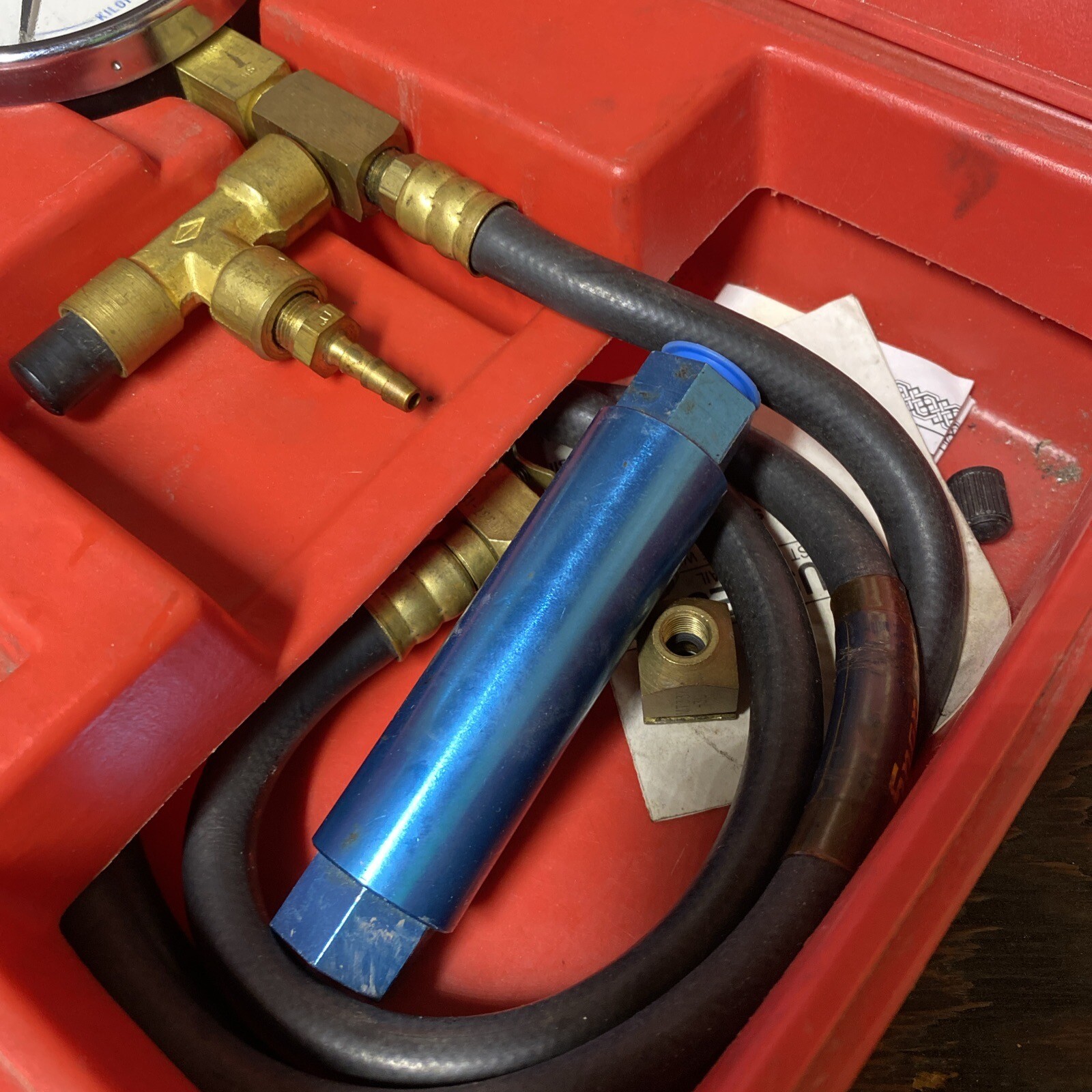 Snapon Fuel Pressure Gauge Fuel Injection 100 PSI MT337 eBay