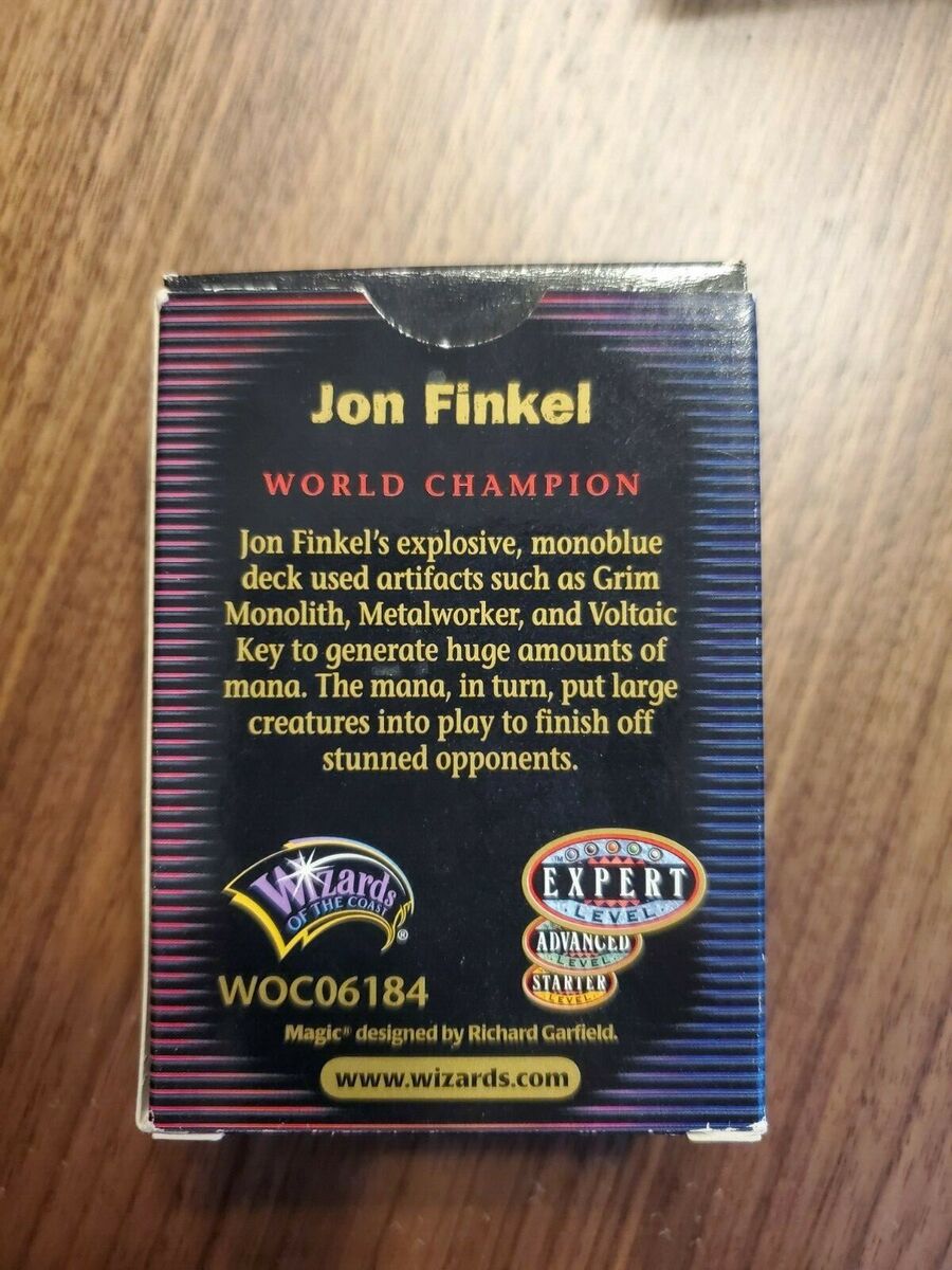 MTG Magic the Gathering 2000 Brussels Jon Finkel World Championship Tinker  Deck