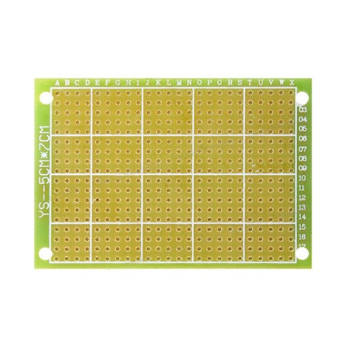 5 X Placa Prototipo PCB Breadboard FR-4 Fibra de Vidrio 432 Agujeros Verde 5cmX7cm - Imagen 2 de 2