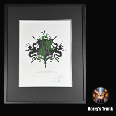 MinaLima Harry Potter Deathly Hallows Malfoy Family Coat of Arms Ltd Edition-New