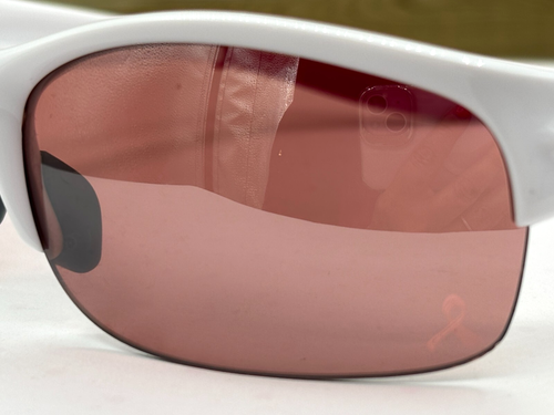 OAKLEY Commit Sunglasses Dark Pink Lenses White Breast Cancer Awareness Square - Picture 14 of 24