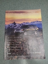 Toyota 4Runner Print Ad 2000 8x11 Great To Frame Decor 