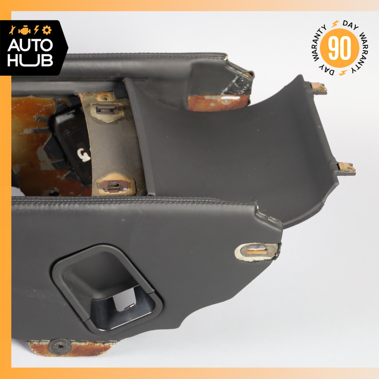 03-17 Bentley Continental GT Coupe Rear Center Console Armrest Storage Black OEM
