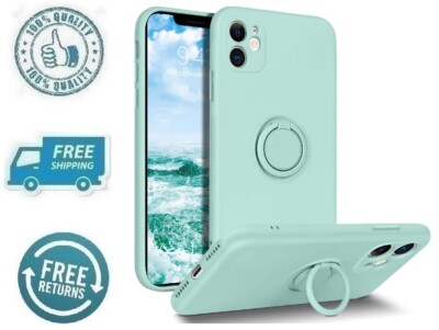 New Mint Phone Case Ring Holder Stand Shockproof Cover For iPhone 11 6.1'' 2019