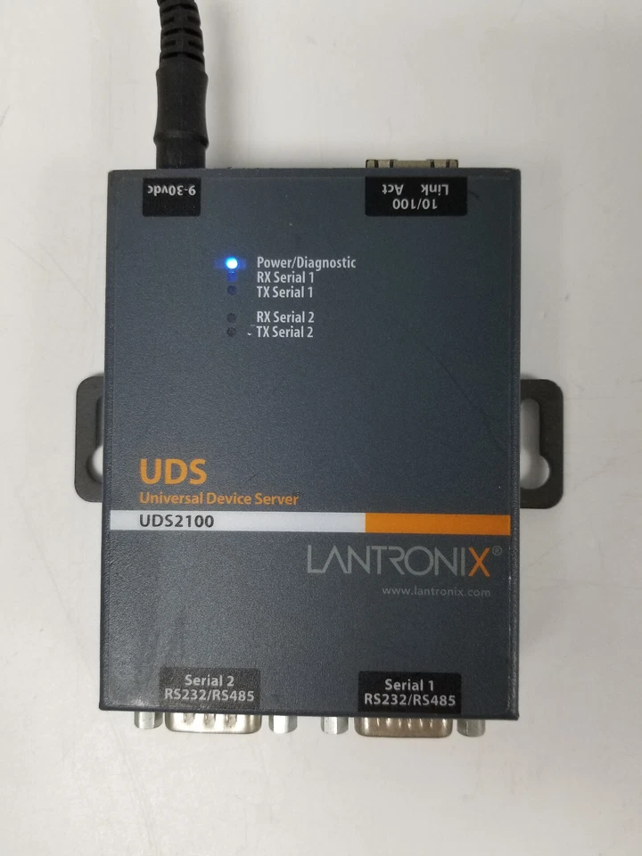 Lantronix UDS2100 Universal Device Server 080-368-000-R w/Power Adapter - Image 2 of 4
