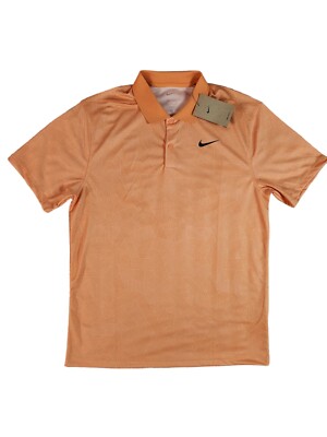 Nike Golf Dri-FIT Victory Polo Shirt Orange Trance Black Nike Golf Dri-FIT Victory Polo Shirt Orange Trance Black