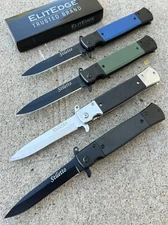(WHOLESALE LOT x 12) ElitEdge Milano Style Spring Assisted Pocket Knife - A96
