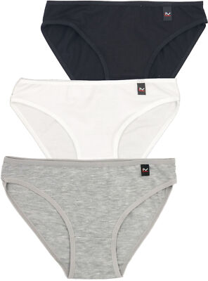 LisaModa Mädchen Slip 3er Pack Unterhose Stretch Baumwolle bequem weich