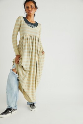 Free People Colette Cpozy Knit Maxi Dress-S-A702 UK