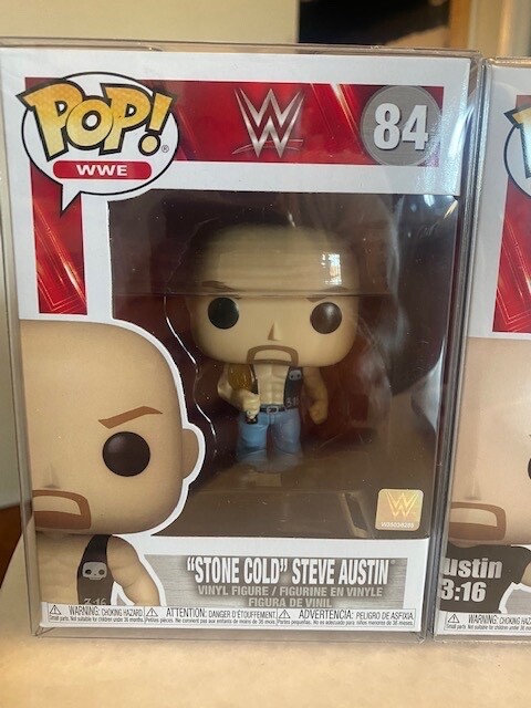 FUNKO POP WWE Stone Cold Steve Austin with Belt #84 AND #89 As