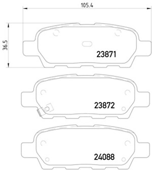 Rr Disc Brake Pads   Hella Pagid   355010241