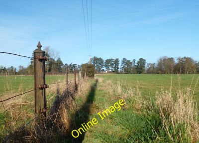 Foto 12x8 ausgefallener Zaunpfosten grau grün neben dem Fußweg von Bolts Cro c2013