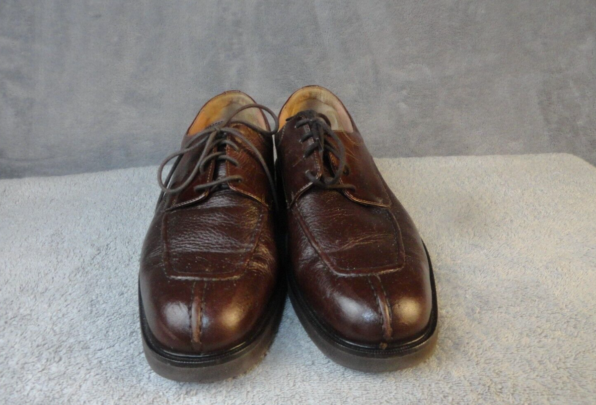 Bostonian Men\'s Italian Made Brown Leather Upper Slip on Oxford Flats Size: 8.5M Bostonian Strada Men main image 2