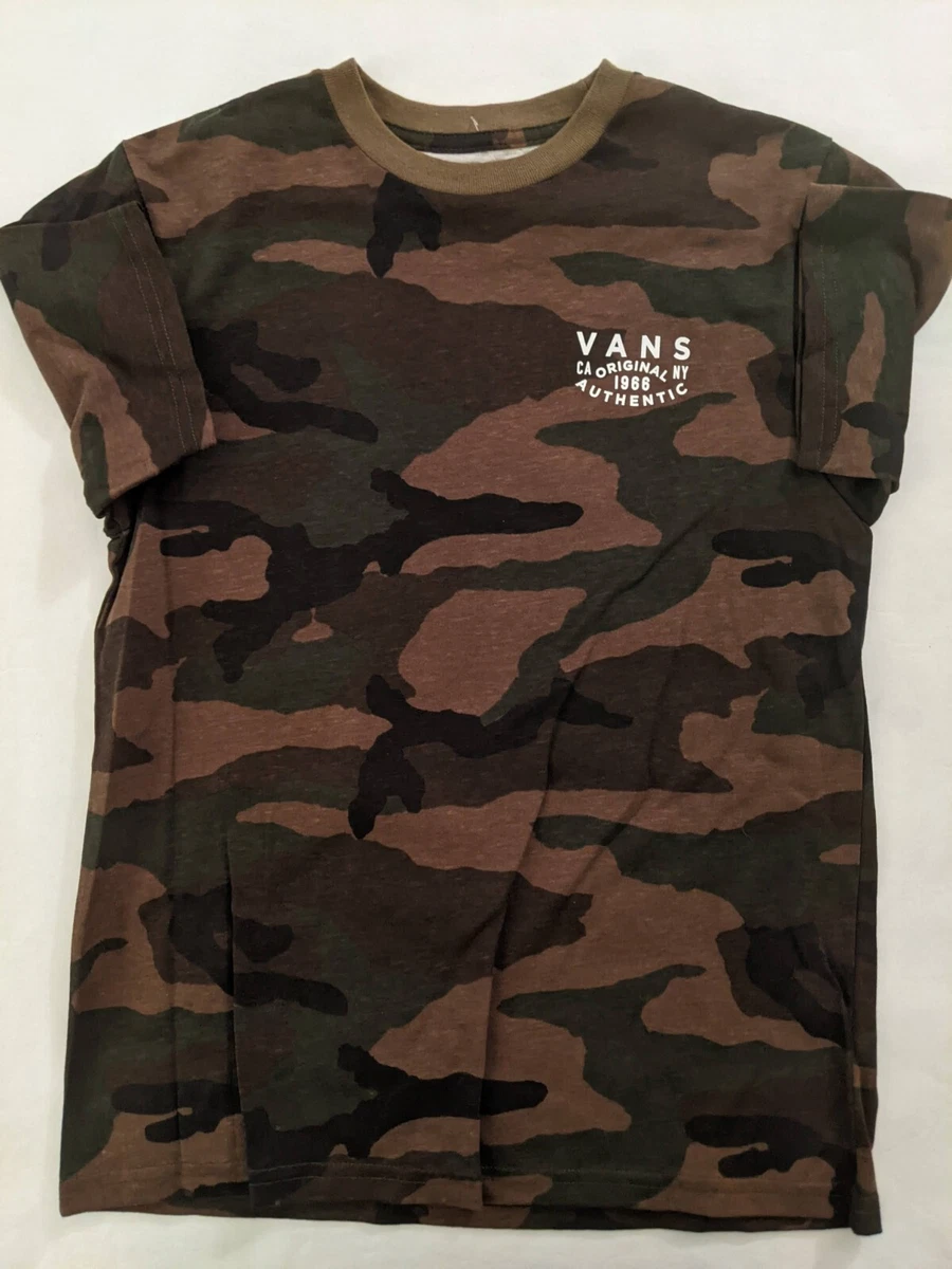 Orange camo vans shirt hotsell